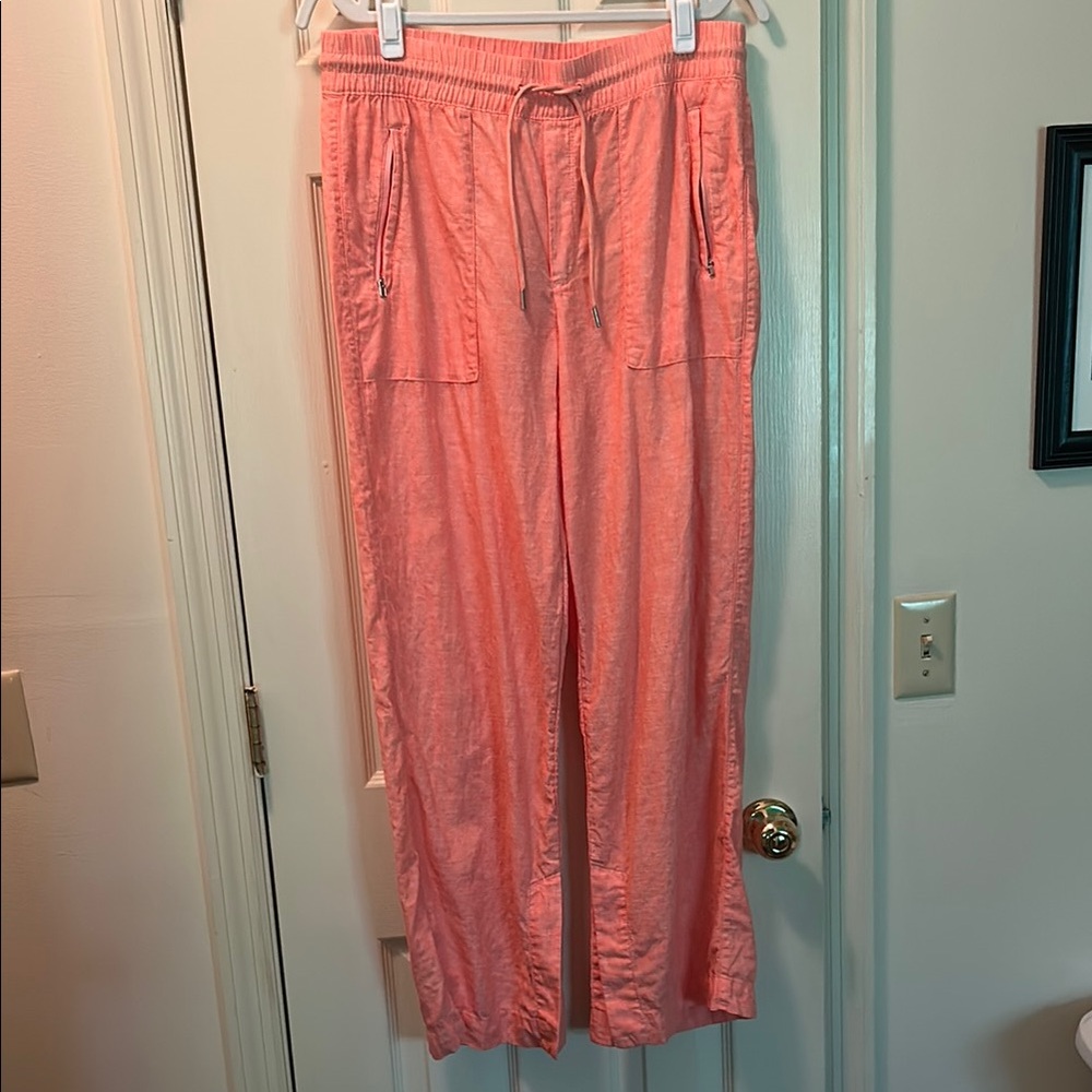 Athleta Peach Drawstring Pants